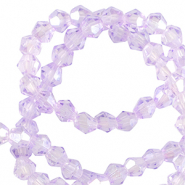 Perles à facettes bicone 4mm Violet victorien