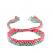 Bracelets tendance Rose néon-turquoise