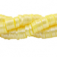 Perles Katsuki Heishi 6mm Jaune clair-pearl shine coating
