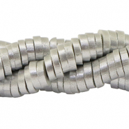 Perles Katsuki Heishi 4mm Argenté-pearl shine coating