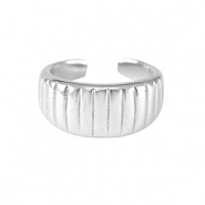 Bagues en acier Inox Argenté
