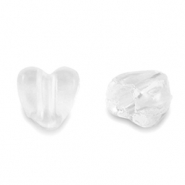 Perles acryliques cœur Transparent