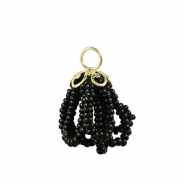 Pendentifs facettées Doré-noir