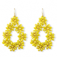 Boucles d’oreilles facettées goutte Doré-jaune