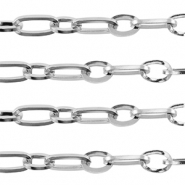 Apprêts en acier Inox chaîne maille jaseron maille forçat Argenté