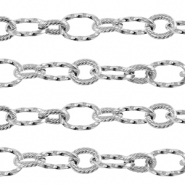 Apprêts en acier Inox chaîne maille jaseron maille forçat Argenté