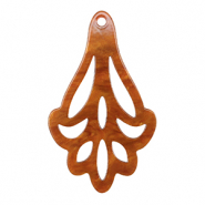 Pendentifs en résine Marron topaze