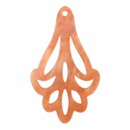 Pendentifs en résine Rouge corail