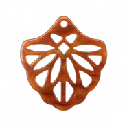 Pendentifs en résine Marron topaze