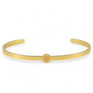 Pierre de Naissance bracelet avec serti pour flatback SS16 en acier Inox Doré