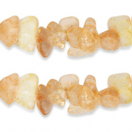 Perles Chips Quartz citrine Orange doux
