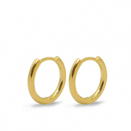 Apprêts en métal DQ boucles d'oreilles créoles 16mm Doré (sans nickel)