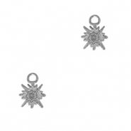 Breloques en acier Inox étoile Argenté antique