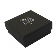 Boîte écrin à bijoux "Pretty things inside" Noir
