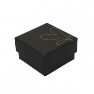 Boîte écrin à bijoux coeur Noir