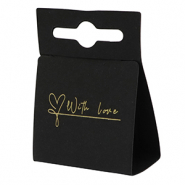 Cartes à bijoux "with love" Noir