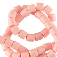 Perles en polymère 6mm Rose pêche