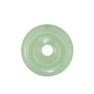 Pierres naturelles pendentifs Quartz Aventurine donut 25mm Vert