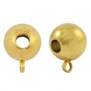 Perles en acier Inox avec anneau 10mm Doré
