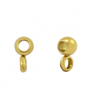 Perles en acier Inox avec anneau 4mm Doré