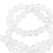 Perles à facettes 4x3mm disque Heishi Transparent