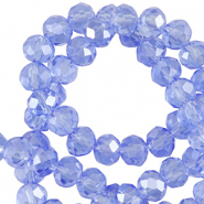 Perles à facettes 3x2mm disque Heishi Bleu cagnard
