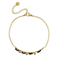 Bracelets en acier Inox Doré-noir