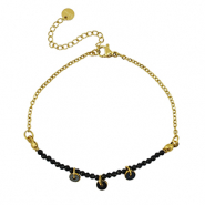 Bracelets en acier Inox Doré-noir