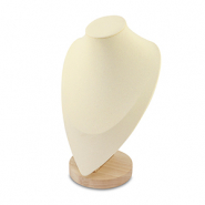 Présentoir bijoux buste pour colliers Natural-beige