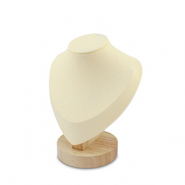 Présentoir bijoux buste pour colliers Natural-beige