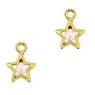 Pendentifs en verre Crystal Glass étoile Pêche-doré