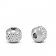 Perles en acier Inox 6mm Argenté