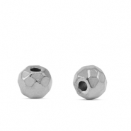 Perles en acier Inox 4mm Argenté
