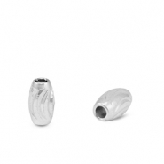 Perles en acier Inox 3x5mm Argenté