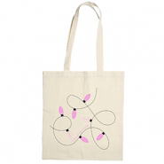Sacs en coton "Light up your world" Beige écru