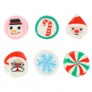 Perles en polymère Noël Multicolore