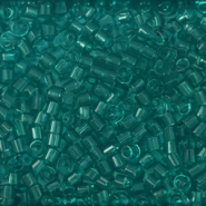 Perles Miyuki délicas 15/0 Transparent Caribbean teal DBS1111