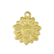 Breloques en acier Inox tournesol Doré