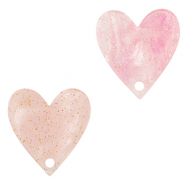 Pendentifs en résine Rose clair