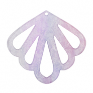 Pendentifs en résine coquille Violet