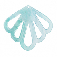 Pendentifs en résine coquille Bleu