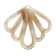 Pendentifs en résine coquille Beige