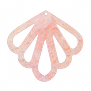 Pendentifs en résine coquille Rose clair