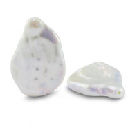 BQ Perles d’eau douce goutte Blanc naturel