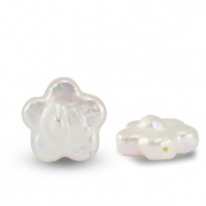 Perles d’eau douce fleur Blanc naturel