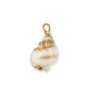Pendentifs coquillage specials Marron-doré