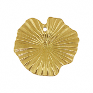 Breloques en acier Inox nénuphar Doré