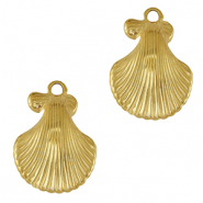 Breloques en acier Inox coquille Doré