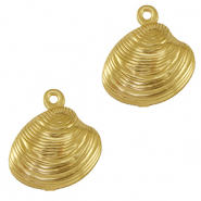 Breloques en acier Inox coquille Doré