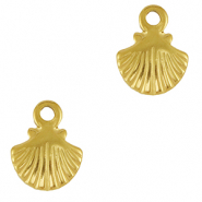 Breloques en acier Inox coquille Doré